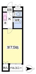 (株)西広エンタープライズマンション 1Kの間取図画像