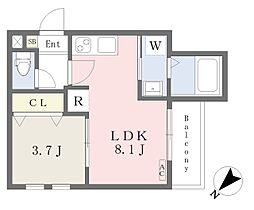 MFH-V 1LDKの間取図画像