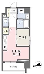 桜ヒルズ博多北 1LDKの間取図画像