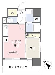 メゾンドラパンブラン 1LDKの間取図画像