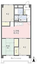 リシェスクレーヴ 3LDKの間取図画像