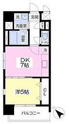メイソンデグレース天神南 1DKの間取図画像