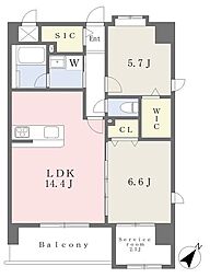 OAK VILLA 桜並木クラス 2LDKの間取図画像