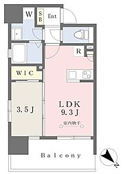 メゾンドラパンブラン 1LDKの間取図画像