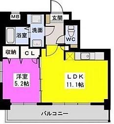 ソアレ空港通り 1LDKの間取図画像