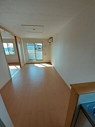 熊本電気鉄道 須屋駅 徒歩8分の賃貸アパート 2階2LDKのリビング/ダイニング