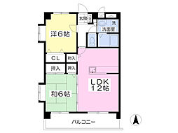 Prima・Vera5 2LDKの間取図画像