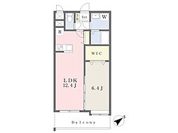 プレミール下南部 1LDKの間取図画像