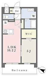 仮称 大津町杉水3559-1 A棟 1LDKの間取図画像