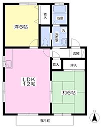 PRIMA・VERA2 2LDKの間取図画像