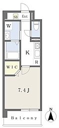 ユーマンション 1Kの間取図画像