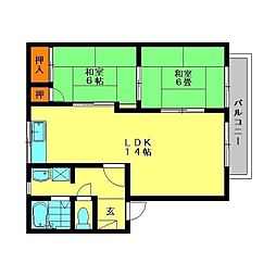 間取図画像 2LDK
