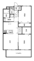 間取図画像 2LDK