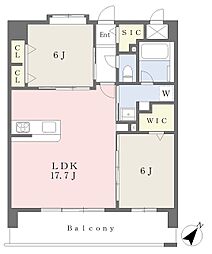 OAK VILLA 桜並木クラス 2LDKの間取図画像