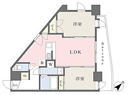 クリスタルアンドリゾートグランデ 2LDKの間取図画像