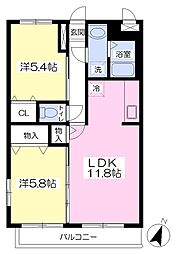 間取図画像 2LDK