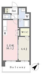 パルデンス・エコノ10 10階1LDKの間取り