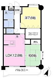 エスペランサ・フルール 2LDKの間取図画像