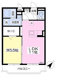 ラルーチェ 1LDKの間取図画像