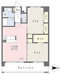 グランディオーソ 2LDKの間取図画像