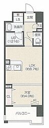 OrchidResidence上呉服 1LDKの間取図画像