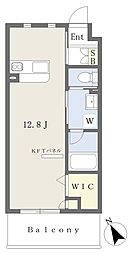 A-style室見 ワンルームの間取図画像