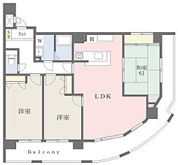 ベル・カーサ守恒 3LDKの間取図画像