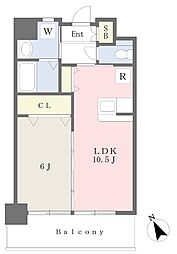 フェルト716 1LDKの間取図画像