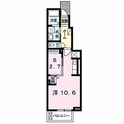 セイバリーヒル ワンルームの間取図画像