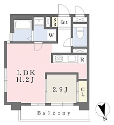 アベニュー黒崎 1LDKの間取図画像