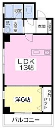 グレイス 1LDKの間取図画像