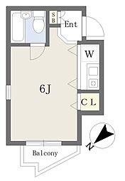 ADレジデンス大泉学園壱番館 ワンルームの間取図画像
