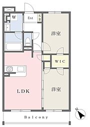 StellaLuce 2LDKの間取図画像