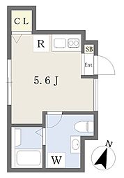 ウーヴァス大泉学園 ワンルームの間取図画像