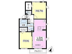 間取図画像 2LDK