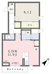 Precious2 1LDKの間取図画像