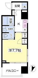 プラージュ古清水 1Kの間取図画像