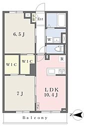 ルプス湘南 2LDKの間取図画像