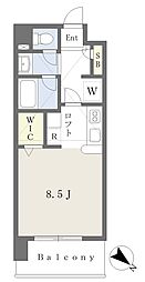 ファースト　ドリーム 3階ワンルームの間取り