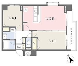 グランパルク亀戸 2LDKの間取図画像