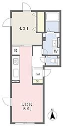 アクシア曳舟 1LDKの間取図画像