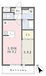 Solaire 1LDKの間取図画像