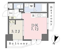 SDグランツ神戸六甲山手 1DKの間取図画像