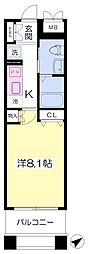 トルチェ元町山手 1Kの間取図画像