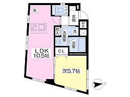 ＭＤＭ高円寺 4階1LDKの間取り