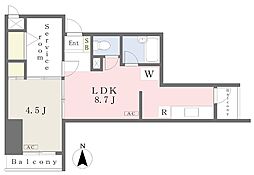 大生高円寺南マンション 1階1SLDKの間取り