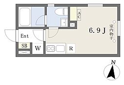 ReveResidenceasagaya ワンルームの間取図画像