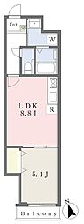 ウィステリアハウス西荻南 1LDKの間取図画像