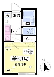 ヴィラカノン阿佐ヶ谷 1Kの間取図画像