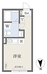 タスキsmart中野新橋 ワンルームの間取図画像